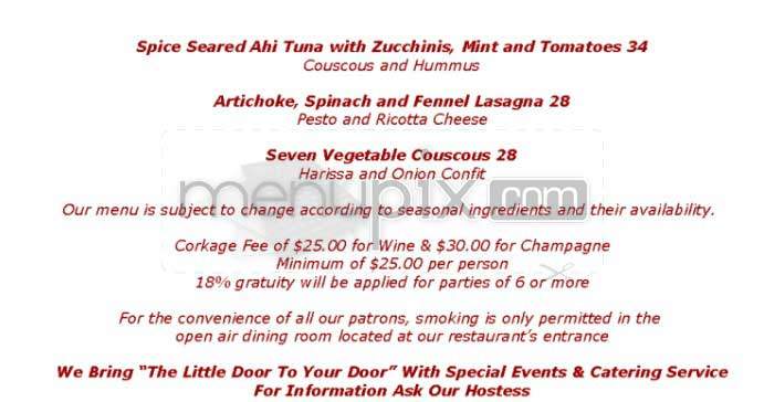 Little Door - Los Angeles, CA menu_pic