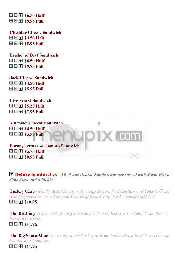 The Nosh of Beverly Hills - Beverly Hills, CA menu_pic