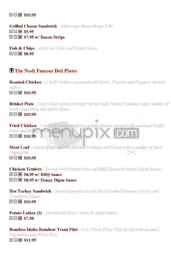 The Nosh of Beverly Hills - Beverly Hills, CA menu_pic