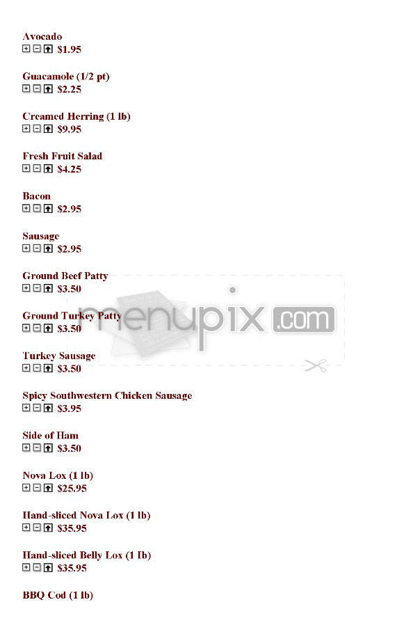 The Nosh of Beverly Hills - Beverly Hills, CA menu_pic