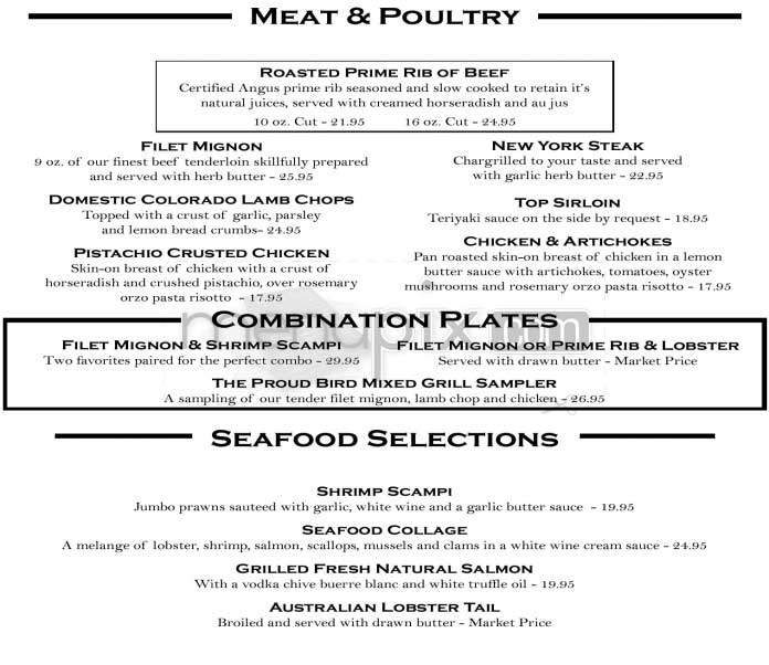 Proud Bird - Los Angeles, CA menu_pic