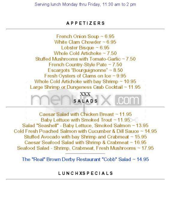 The Seashell - Woodland Hills, CA menu_pic