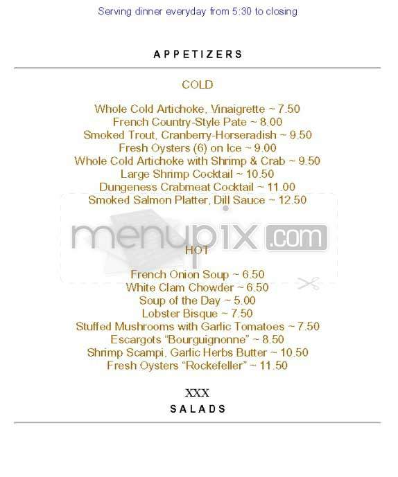 The Seashell - Woodland Hills, CA menu_pic