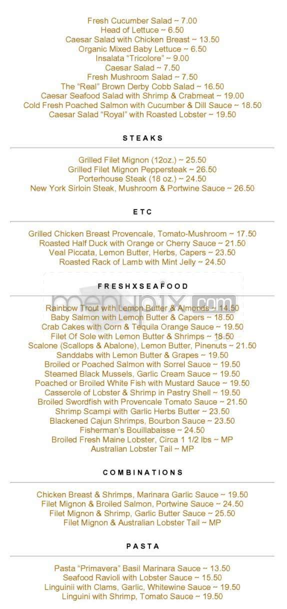 The Seashell - Woodland Hills, CA menu_pic