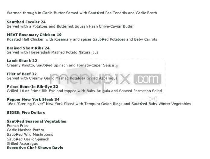 The Sunset - Malibu, CA menu_pic