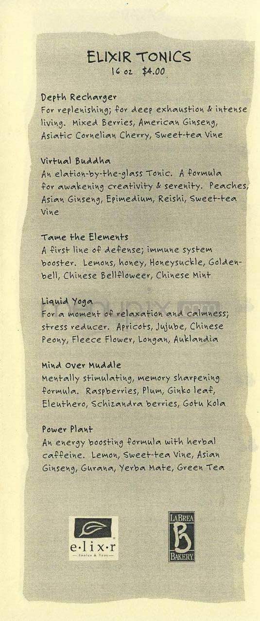 Tierra Cafe - Los Angeles, CA menu_pic