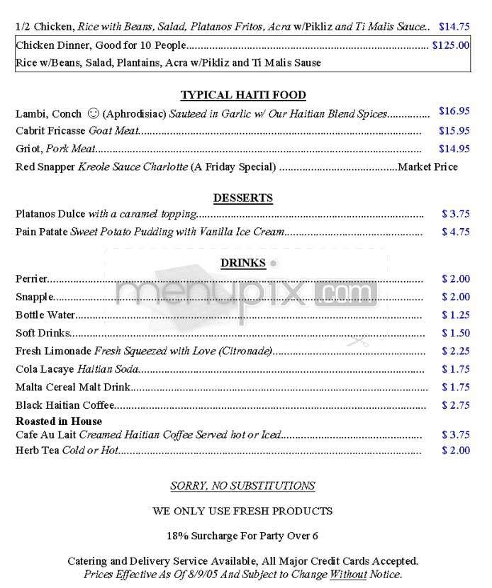 Tigeorges Chicken - Los Angeles, CA menu_pic