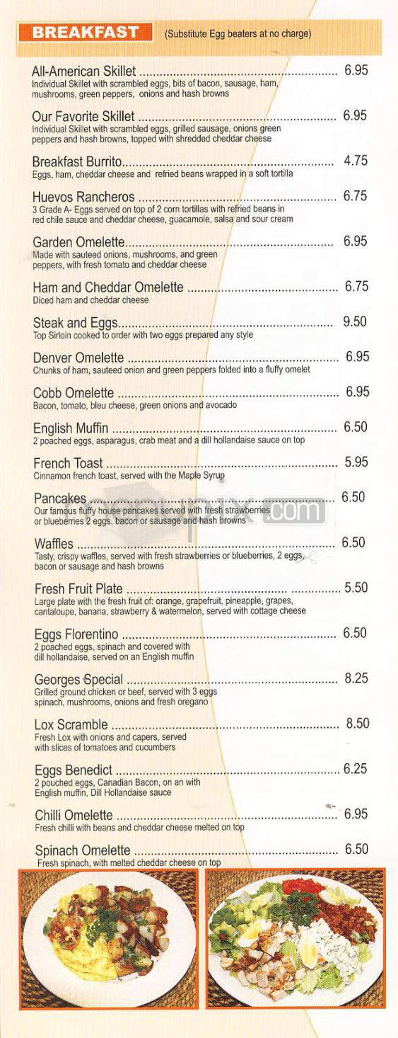 Tip Top Cafe - Glendale, CA menu_pic