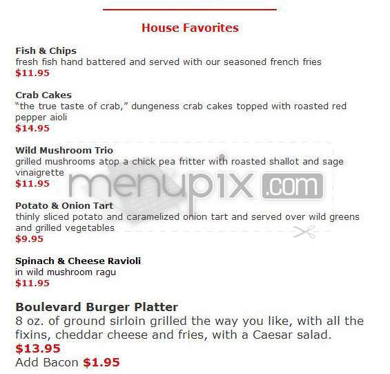 Tommy Ray's - Studio City, CA menu_pic