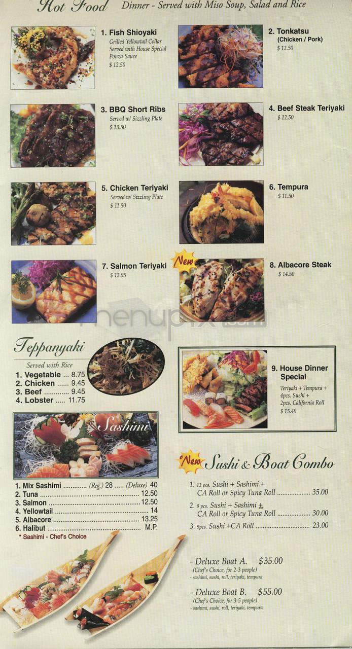 Tomodachi Sushi - Los Angeles, CA menu_pic