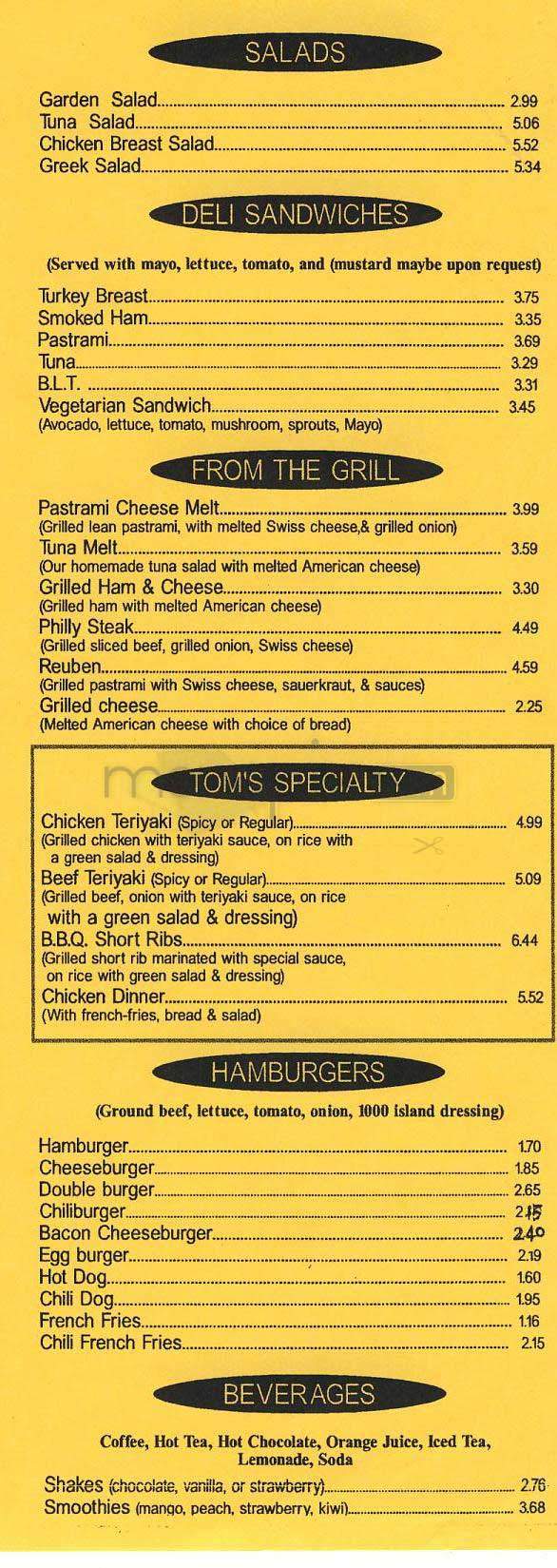 Casa Noodle & Teriyaki - Los Angeles, CA menu_pic