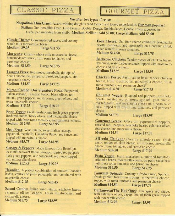 Tony Maroni's - Los Angeles, CA menu_pic