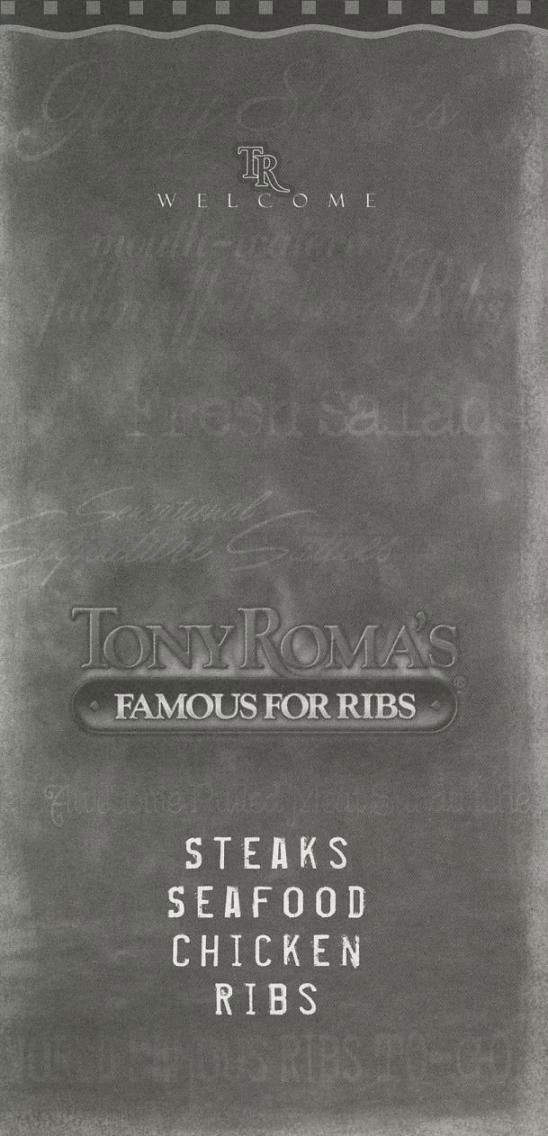 Tony Roma's - Encino, CA menu_pic