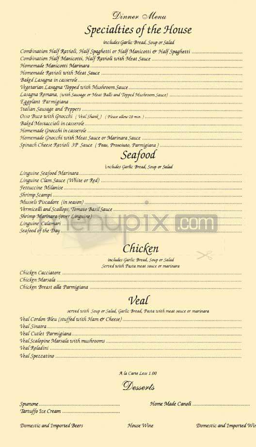 Tony's Bella Vista - Burbank, CA menu_pic