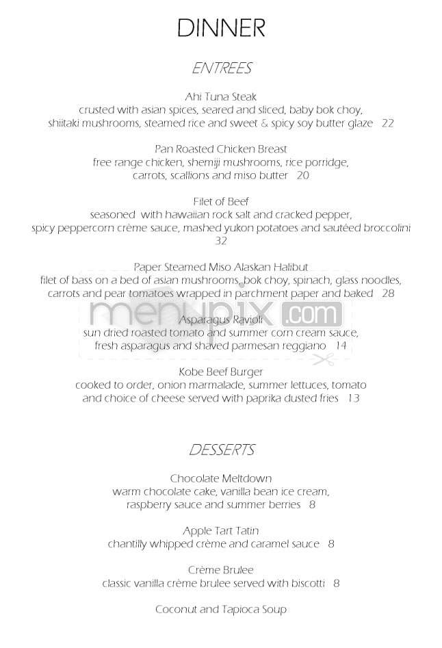 The Penthouse Restaurant - Santa Monica, CA menu_pic
