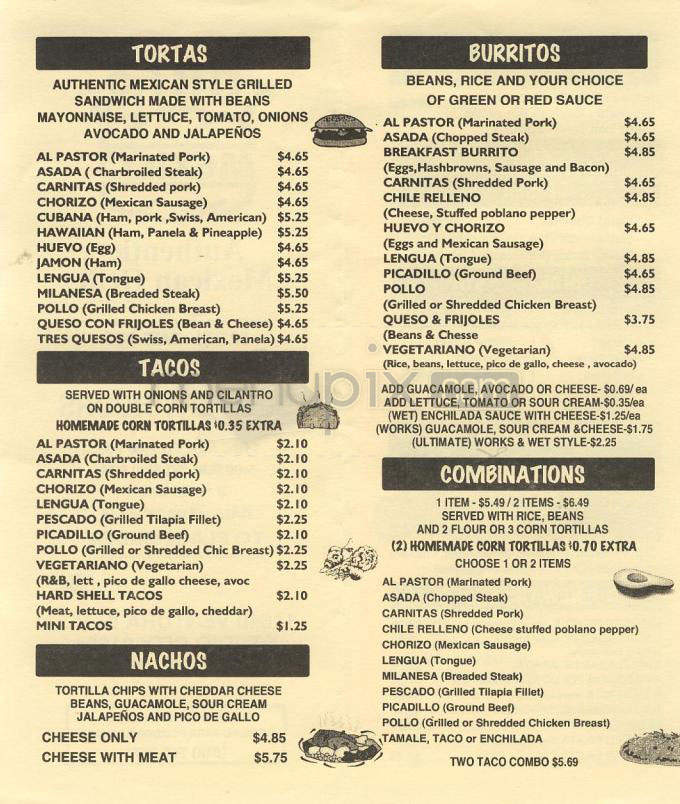 Tortas - La Crescenta, CA menu_pic