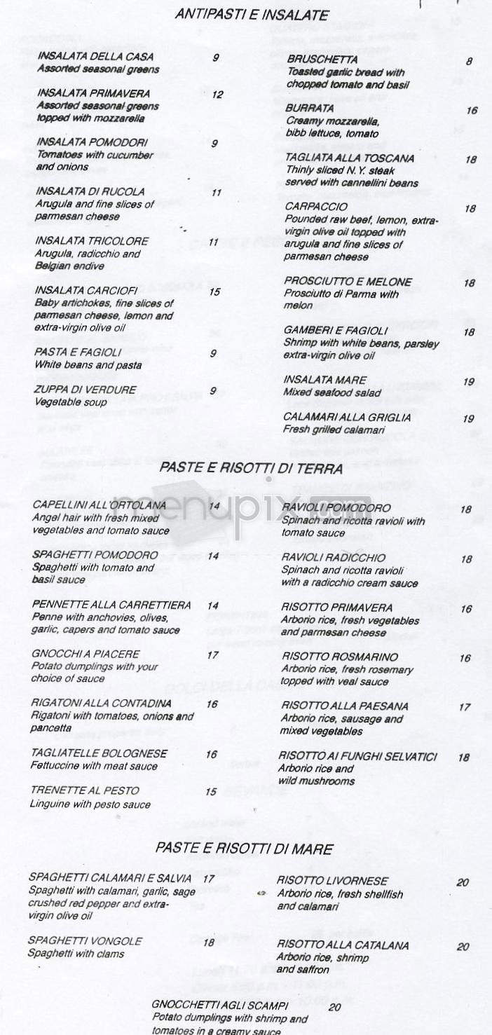 Toscana - Los Angeles, CA menu_pic