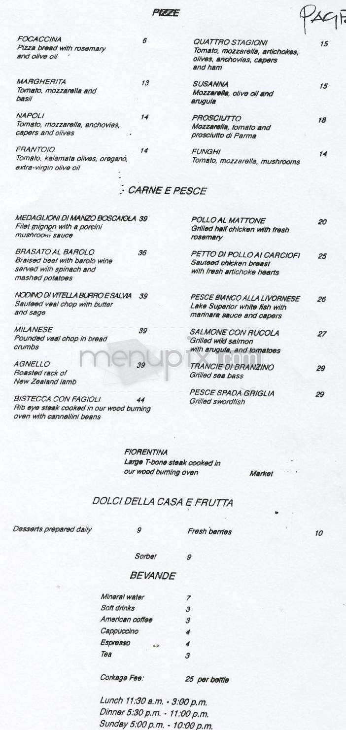 Toscana - Los Angeles, CA menu_pic