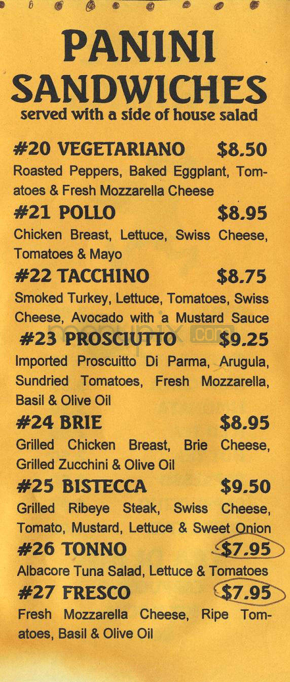 Tra Di Noi Express - Malibu, CA menu_pic