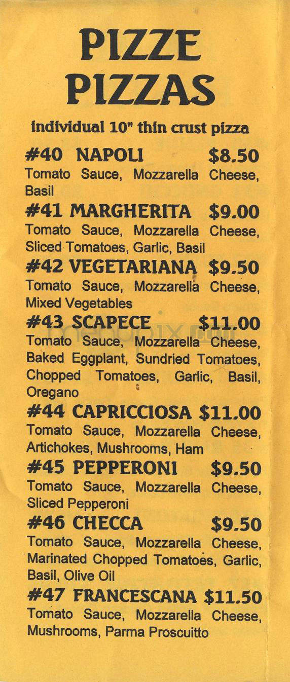 Tra Di Noi Express - Malibu, CA menu_pic