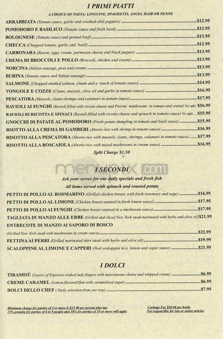 Trastevere - Los Angeles, CA menu_pic