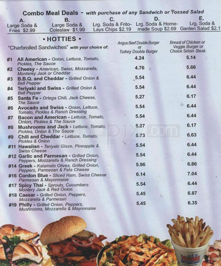 Trimana Grill - Los Angeles, CA menu_pic