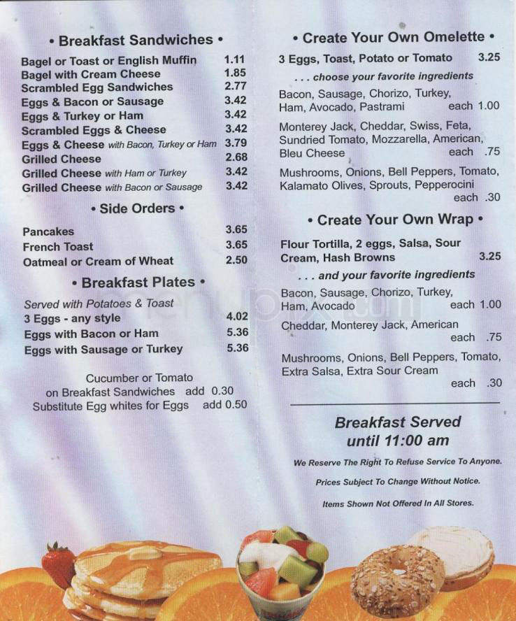 Trimana Grill - Los Angeles, CA menu_pic