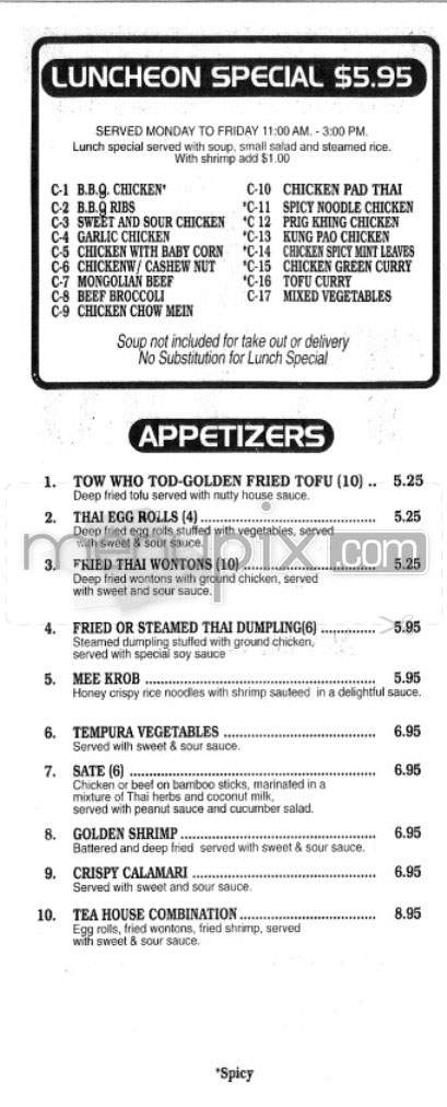 T's Thai - Santa Monica, CA menu_pic