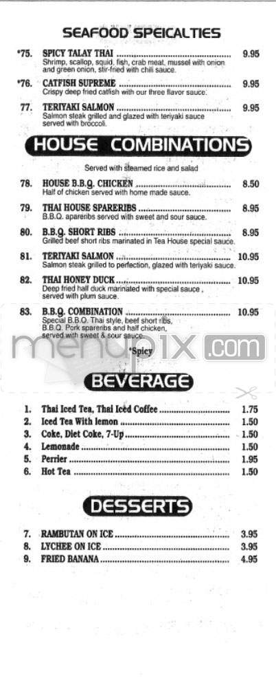 T's Thai - Santa Monica, CA menu_pic