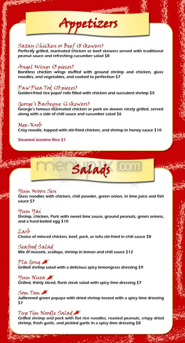 Tup Tim - Pasadena, CA menu_pic