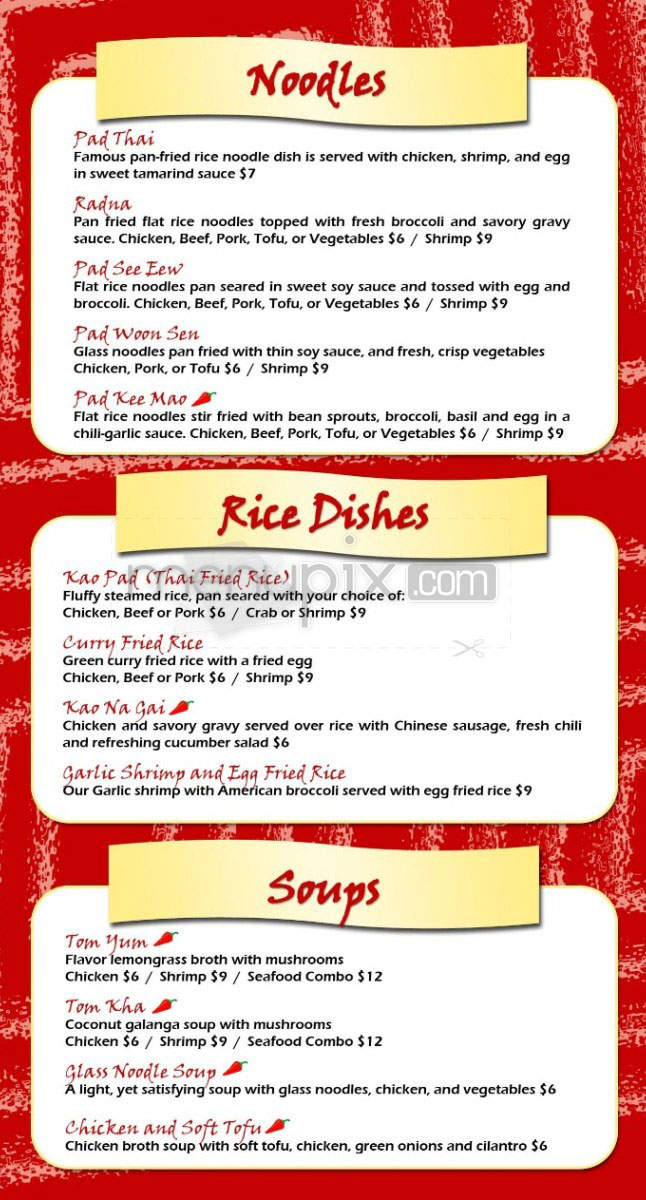 Tup Tim - Pasadena, CA menu_pic