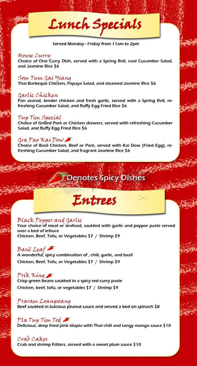 Tup Tim - Pasadena, CA menu_pic