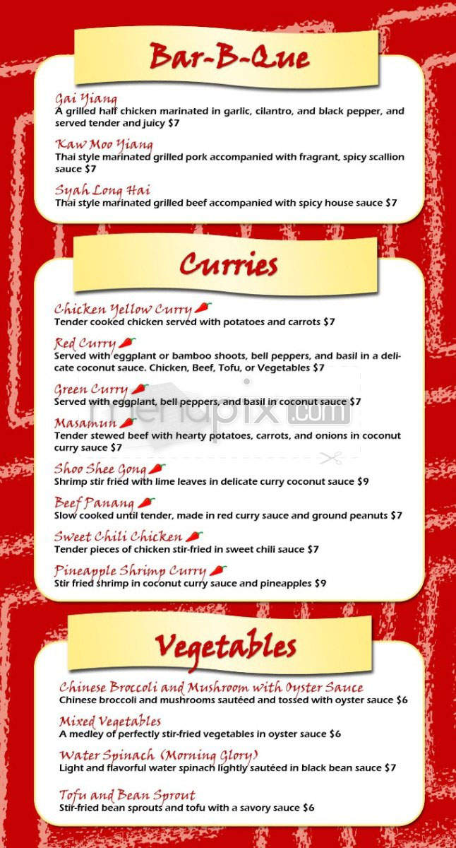 Tup Tim - Pasadena, CA menu_pic