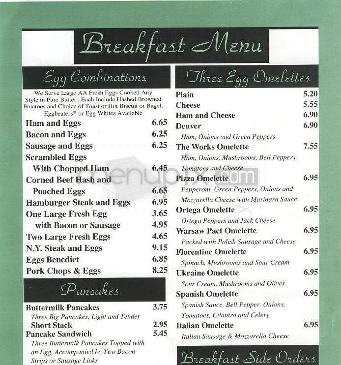 Twain's - Studio City, CA menu_pic