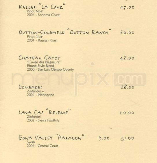Typhoon - Santa Monica, CA menu_pic