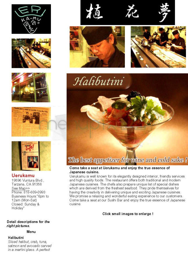 Ueru-Ka-Mu - Tarzana, CA menu_pic