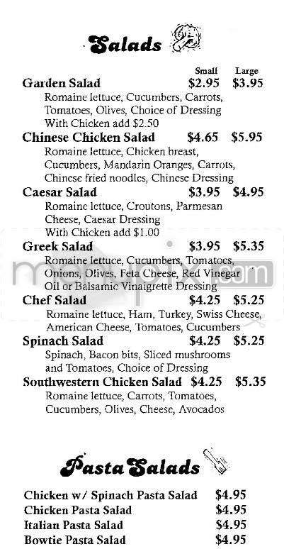 Under Wraps Cafe - Encino, CA menu_pic