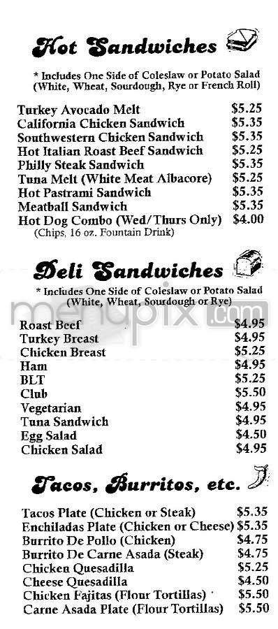 Under Wraps Cafe - Encino, CA menu_pic