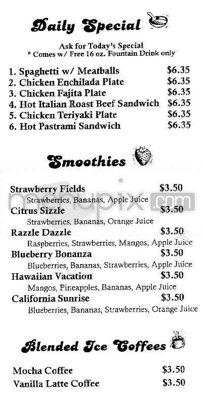 Under Wraps Cafe - Encino, CA menu_pic