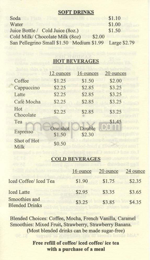 Unique Cafe - Tarzana, CA menu_pic