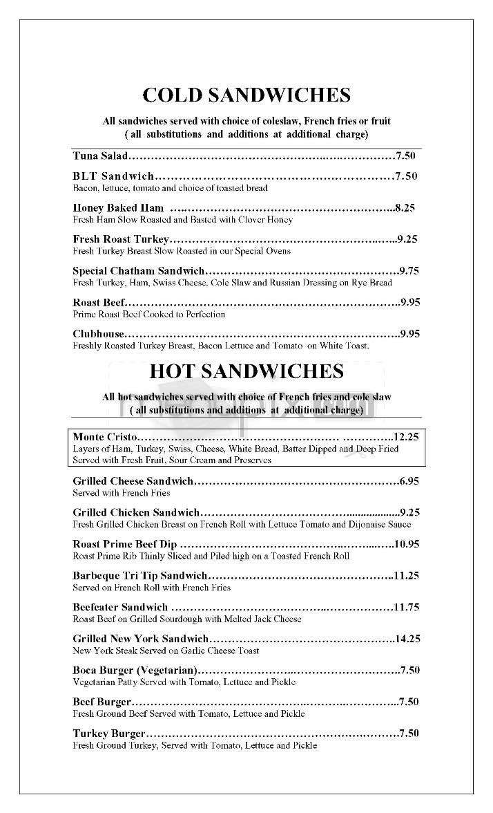 Valley Inn - Sherman Oaks, CA menu_pic