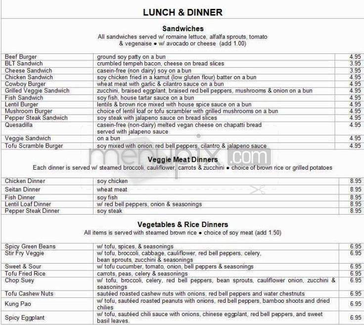 The Vegan Joint - Los Angeles, CA menu_pic