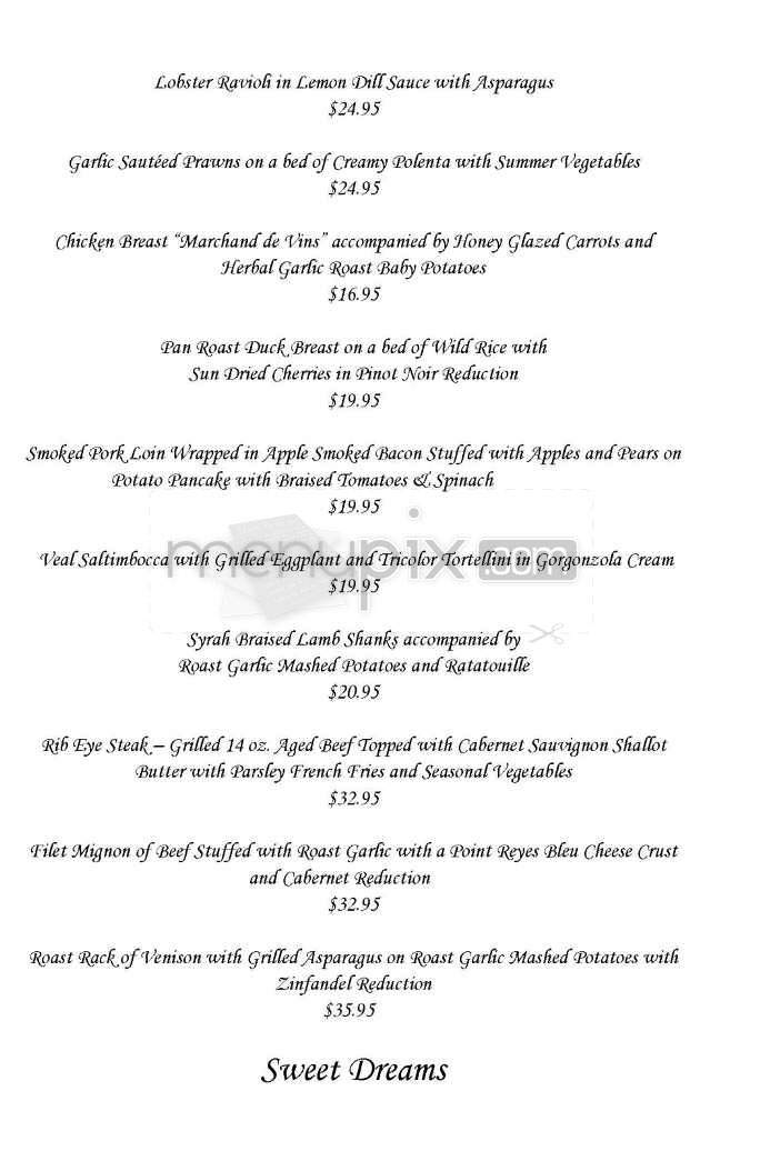 Vineyard Terrace - Studio City, CA menu_pic