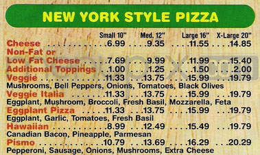 Vinny's Pizza - Wyckoff, NJ menu_pic