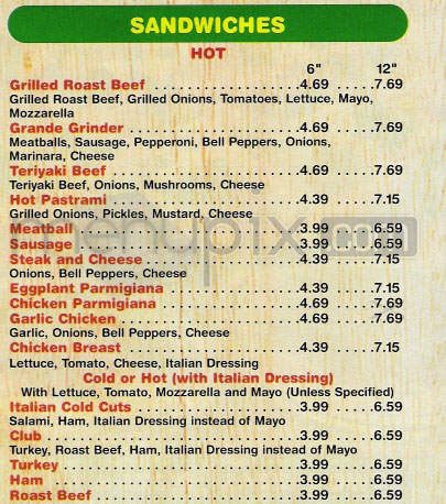 Vinny's Pizza - Wyckoff, NJ menu_pic