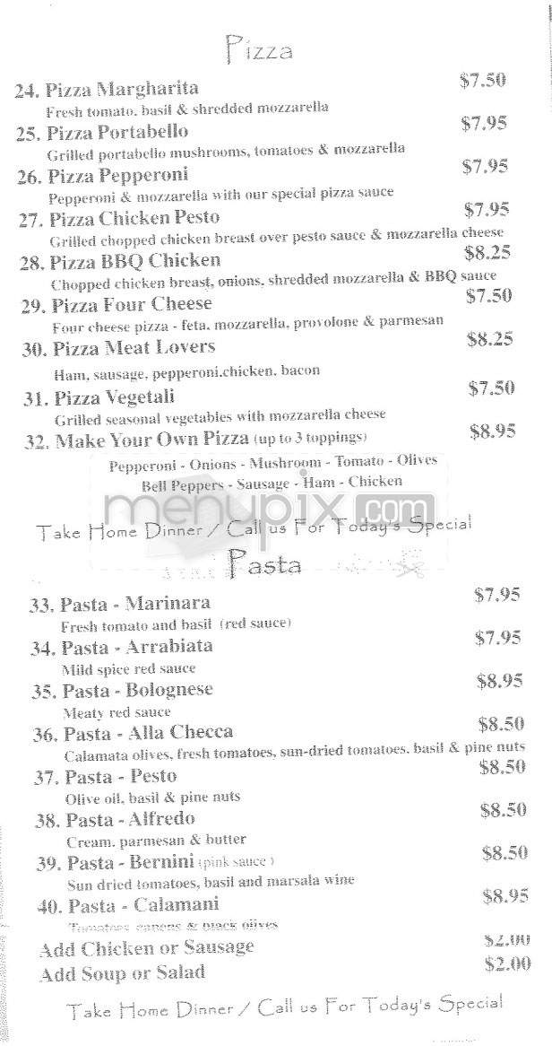 Vista Cafe - Los Angeles, CA menu_pic