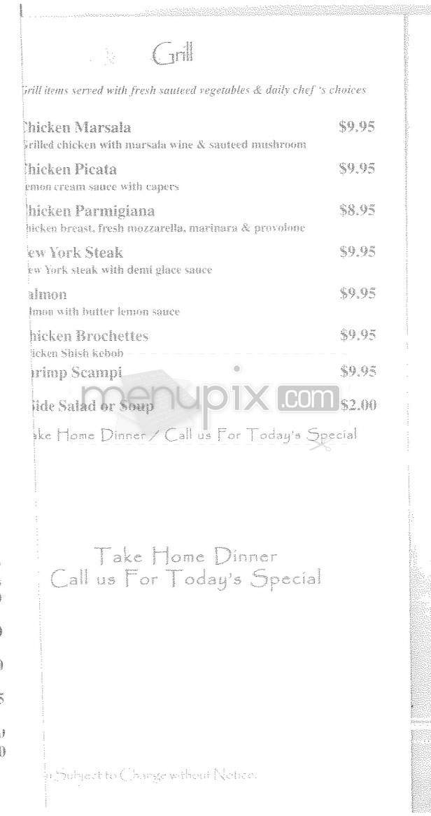 Vista Cafe - Los Angeles, CA menu_pic