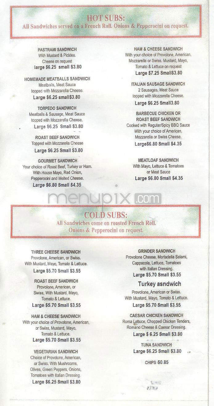Village Pizzeria - Pasadena, CA menu_pic