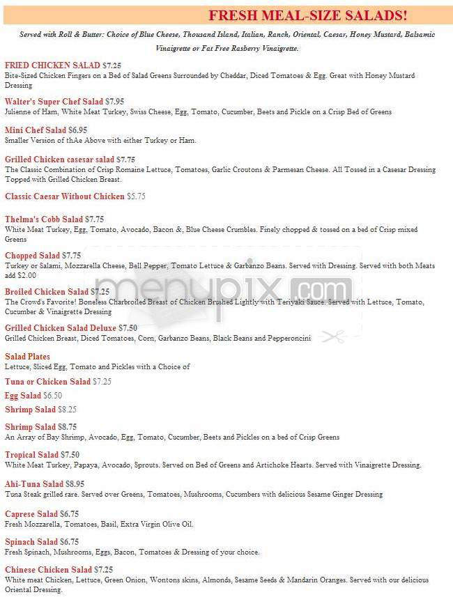 Walter's 2 Go - Beverly Hills, CA menu_pic
