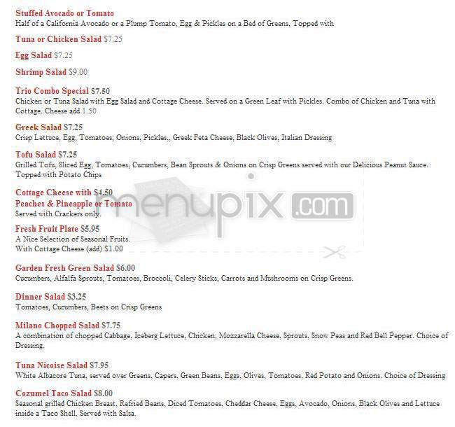 Walter's 2 Go - Beverly Hills, CA menu_pic